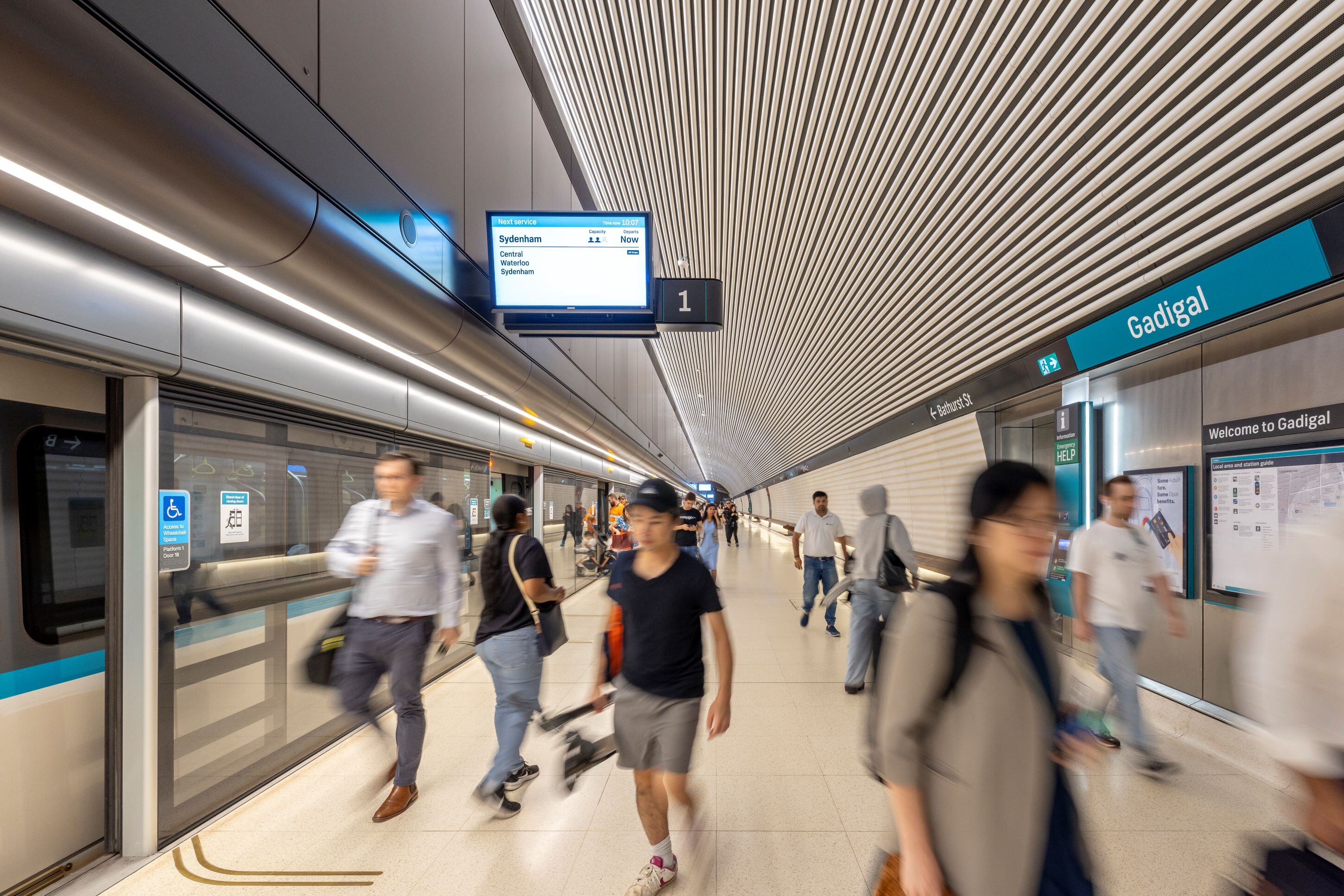 Gadigal Station Platform